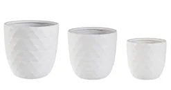 Sale Bizzotto SET3 VASO PYRAMID BOMB BIANCO