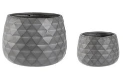 Online Bizzotto SET2 VASO PYRAMID CIOTOLA ANTRACITE