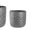 Hot Bizzotto SET3 VASO PYRAMID TO ANTRACITE