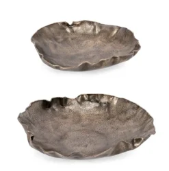 Outlet Bizzotto SET2 VASSOIO DECORATIVO PRADESH DORATO