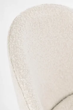 Outlet Bizzotto SGABELLO BAR EFFETTO BOUCLE' NERO/AVORIO - CARRY