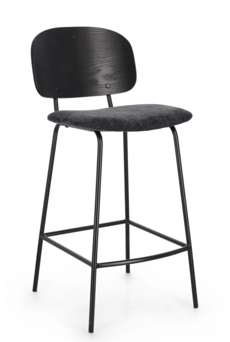 Discount Bizzotto SGABELLO BAR GRIGIO SCURO - SIENNA