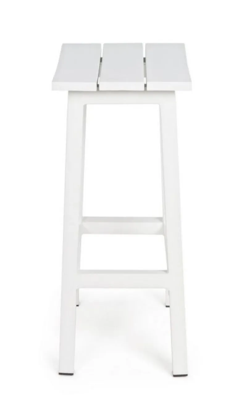 Clearance Bizzotto SGABELLO BAR IN ALLUMINIO BIANCO YK11 - SKIPPER