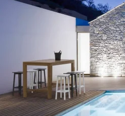 Clearance Bizzotto SGABELLO BAR IN ALLUMINIO BIANCO YK11 - SKIPPER