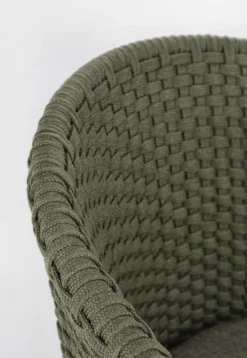 Bizzotto SGABELLO BAR IN CORDA PER ESTERNO VERDE - COACHELLA