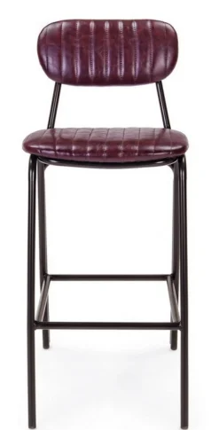 Hot Bizzotto SGABELLO BAR IN ECOPELLE BORDEAUX - DEBBIE