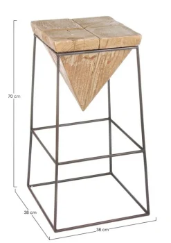 Clearance Bizzotto SGABELLO BAR IN LEGNO - PRISMY