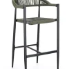 Best Bizzotto SGABELLO BAR JANDIA ANTRACITE/VERDE