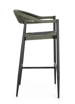 Best Bizzotto SGABELLO BAR JANDIA ANTRACITE/VERDE