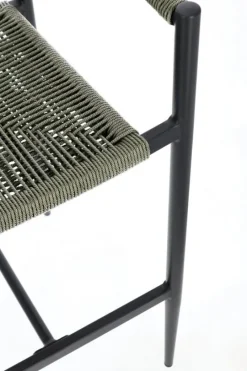 Best Bizzotto SGABELLO BAR JANDIA ANTRACITE/VERDE