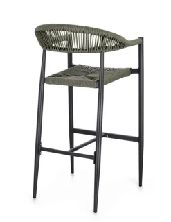 Outlet Bizzotto SGABELLO BAR JANDIA ANTRACITE/VERDE