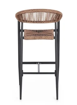 Hot Bizzotto SGABELLO BAR JANDIA ANTRACITE/NATURAL