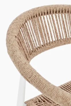 Outlet Bizzotto SGABELLO BAR JANDIA BIANCO/BEIGE