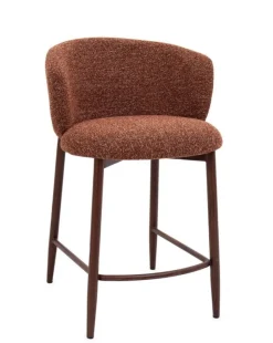 Hot Bizzotto SGABELLO CUCINA AMALIA NOCE/TERRACOTTA