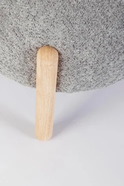 Sale Bizzotto SGABELLO EFFETTO BOUCLE' GRIGIO CHIARO - DAYLA