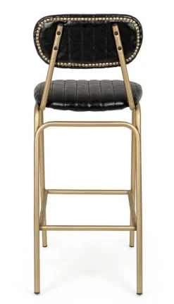 Discount Bizzotto SGABELLO IN ECOPELLE NERO - ADDY