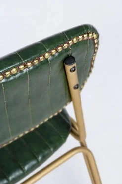 Hot Bizzotto SGABELLO IN ECOPELLE VERDE SCURO - ADDY