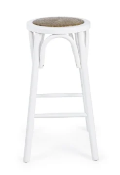 Best Bizzotto SGABELLO IN LEGNO BIANCO - CIRCLE