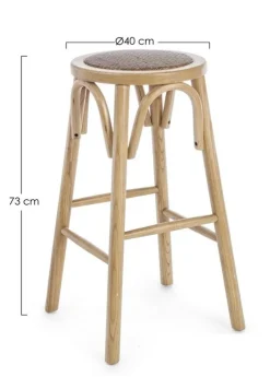 Online Bizzotto SGABELLO IN LEGNO NATURALE - CIRCLE