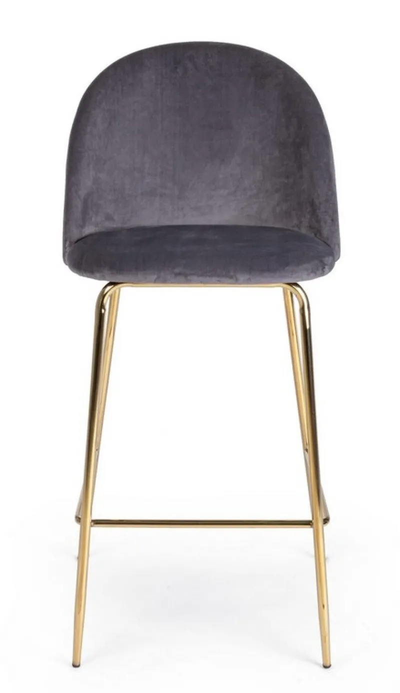 Sale Bizzotto SGABELLO IN VELLUTO GRIGIO SCURO - CARRY