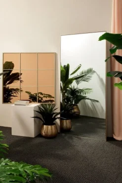 Best Bizzotto SPECCHIO C-C WINDOW PLANET ORO-BR 90X90