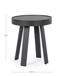 Outlet Bizzotto TAVOLINO D41 ANTRACITE QS22 - SPYRO