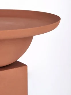 Best Bizzotto TAVOLINO IN ACCIAIO TERRACOTTA - ALKA