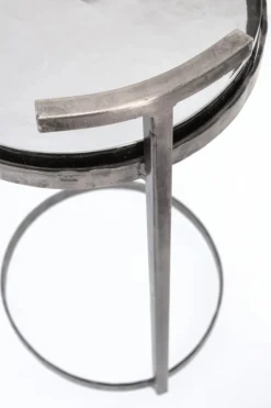 Sale Bizzotto TAVOLINO IN ACCIAO FINITURA NICKLE H64 - ZAYLA