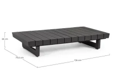 Discount Bizzotto TAVOLINO IN ALLUMINIO ANTRACITE WG21 - INFINITY