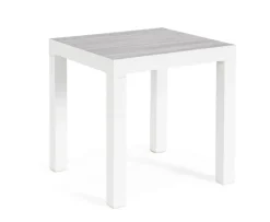 New Bizzotto TAVOLINO IN ALLUMINIO BIANCO JX11 - KLEDI