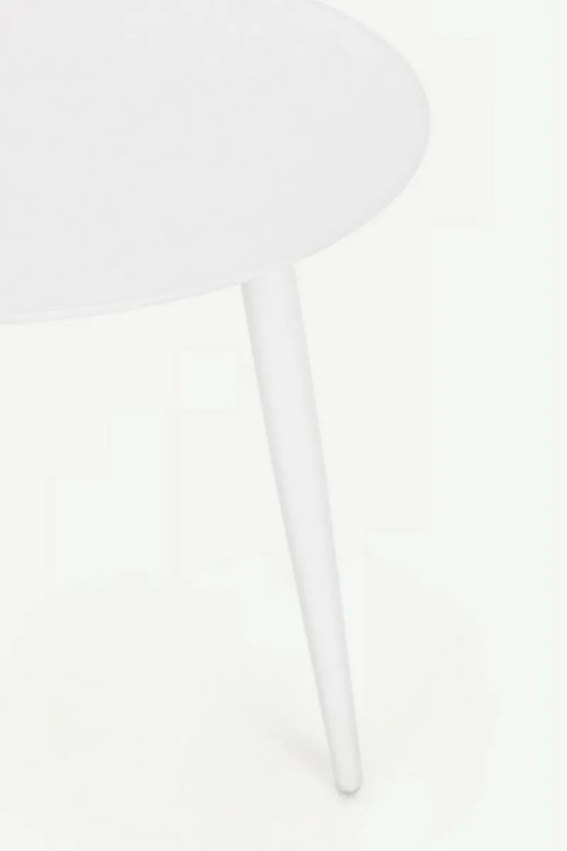 Clearance Bizzotto TAVOLINO IN ALLUMINIO D50 BIANCO YK11 - RIDLEY