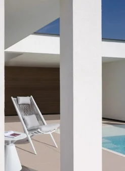 Best Bizzotto TAVOLINO IN ALLUMINIO D50 BIANCO XK04- ALOHA