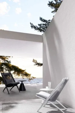 New Bizzotto TAVOLINO IN ALLUMINIO D50 NERO XK0Y - ALOHA