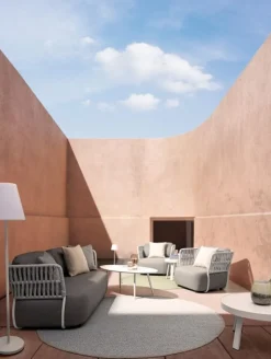 Bizzotto TAVOLINO IN CORDA BIANCO QS20 - SPYRO