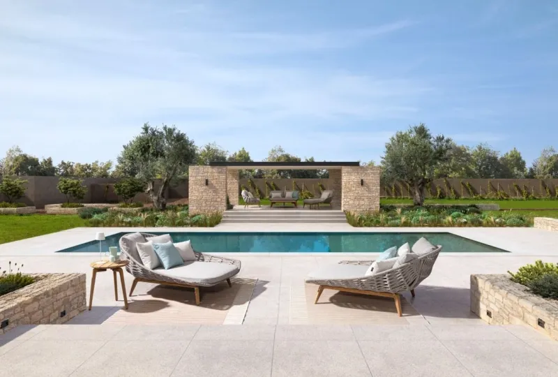 New Bizzotto TAVOLINO IN CORDA 120X70 - TAMIRES