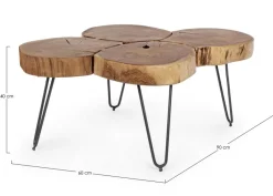 Best Bizzotto TAVOLINO IN LEGNO - ORBITAL