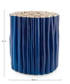 New Bizzotto TAVOLINO IN LEGNO BLU- GUADALUPE