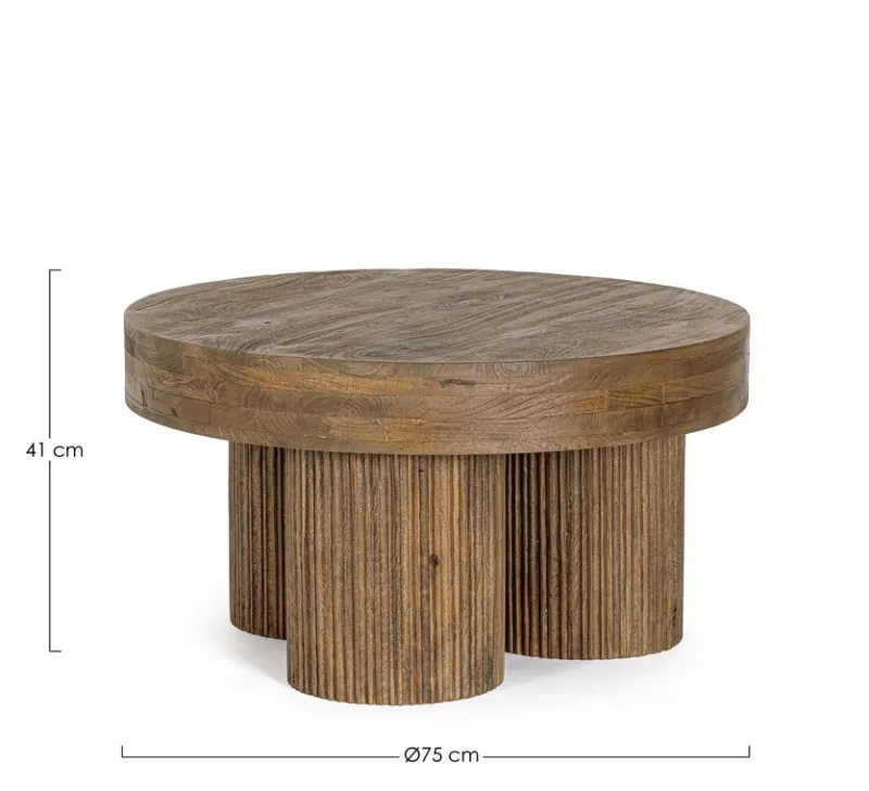 Sale Bizzotto TAVOLINO IN LEGNO BROWN D75 - DACCA