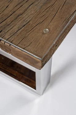 Bizzotto TAVOLINO IN LEGNO CON VETRO 110X60 - STANTON