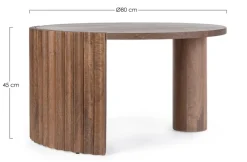 Best Bizzotto TAVOLINO IN LEGNO D80 - ORISSA