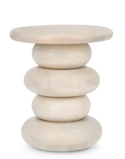 Outlet Bizzotto TAVOLINO IN LEGNO NATURALE - LOPEZ