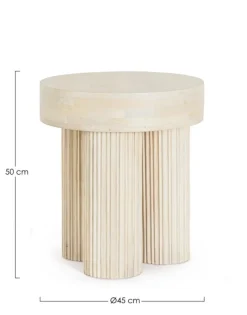 Clearance Bizzotto TAVOLINO IN LEGNO NATURALE D45 - DACCA