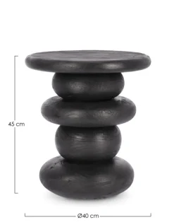 Bizzotto TAVOLINO IN LEGNO NERO - LOPEZ