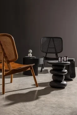 Bizzotto TAVOLINO IN LEGNO NERO - LOPEZ