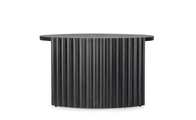 Clearance Bizzotto TAVOLINO IN LEGNO NERO D80 - ORISSA