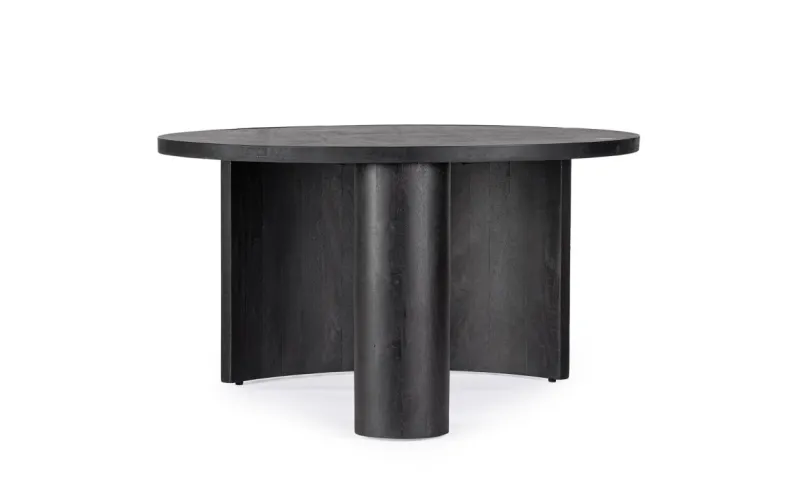 Clearance Bizzotto TAVOLINO IN LEGNO NERO D80 - ORISSA