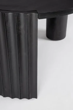 Clearance Bizzotto TAVOLINO IN LEGNO NERO D80 - ORISSA