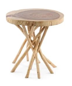 Clearance Bizzotto TAVOLINO IN LEGNO 56X56 - SOLIDAD