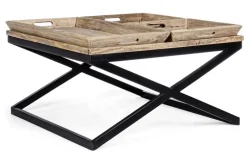 Hot Bizzotto TAVOLINO IN LEGNO 90X90 - TRAY