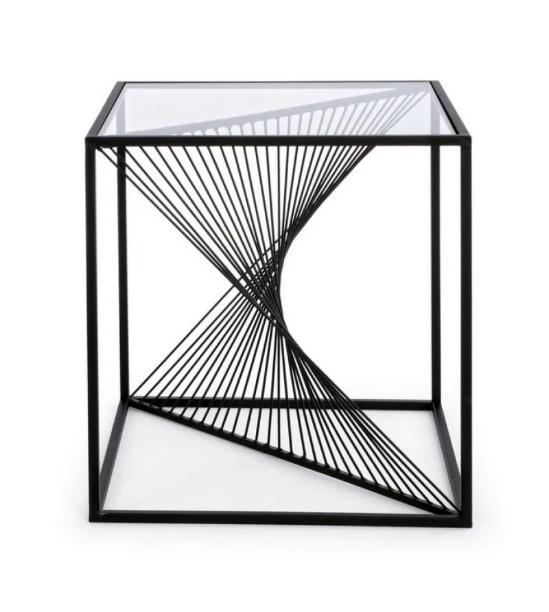 Clearance Bizzotto TAVOLINO IN METALLO 48X48 - ESPIRAL
